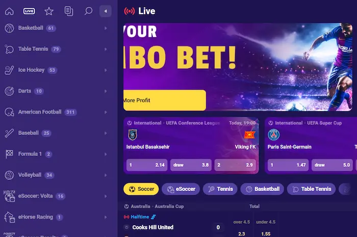 IgoBet Casino sports live