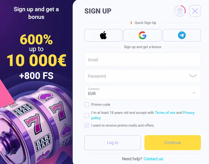 IgoBet Casino reg